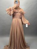Bahar Vestido de noche Bronce