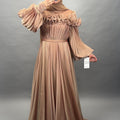 Vestido de noche Bahar bronce