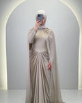 Vestido de noche Tiya Beige