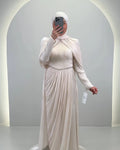 Vestido de noche Nefa Beige