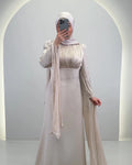 Vestido de noche Yarenay Beige