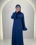 Vestido de noche Fima azul oscuro