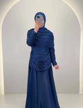 Vestido de noche Liyan azul oscuro