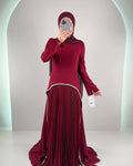 Vestido de noche Nuray Burdeos