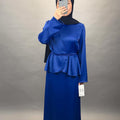 Siana vestido de noche azul real