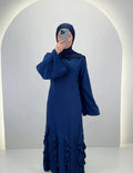 Vestido de noche Diya azul oscuro