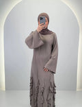 Vestido de noche Diya Taupe
