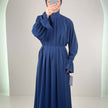Riya vestido de noche azul oscuro