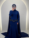 Vestido de noche Simay Azul oscuro