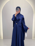 Vestido de noche Ilka Azul Oscuro