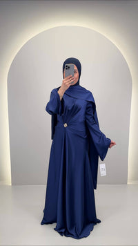 Vestido de noche Ilka Azul Oscuro