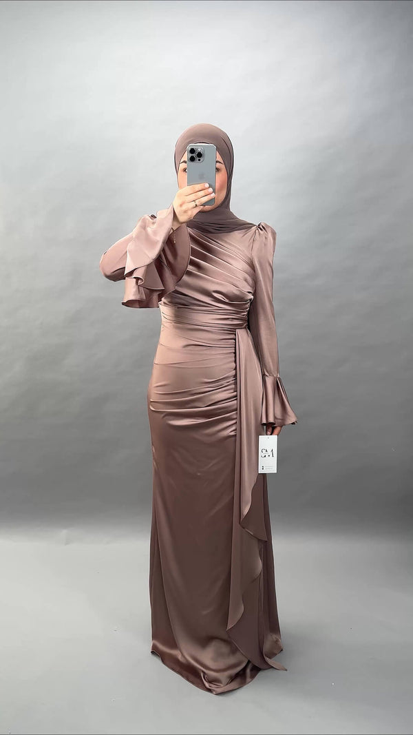 Eliz Abendkleid Taupe