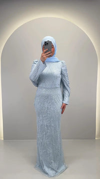 Vestido de noche Esmiya azul