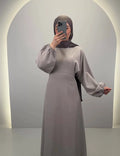 Yusara vestido taupe