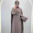 Vestido de noche Gizi Taupe