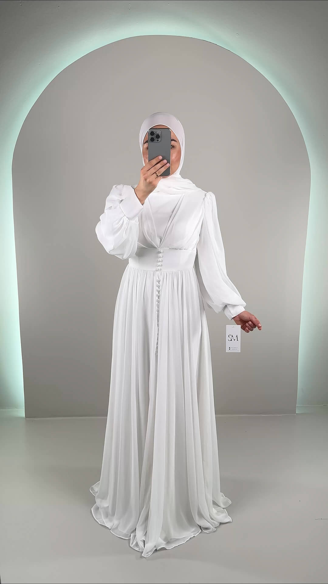 vestido de novia de Hafsa
