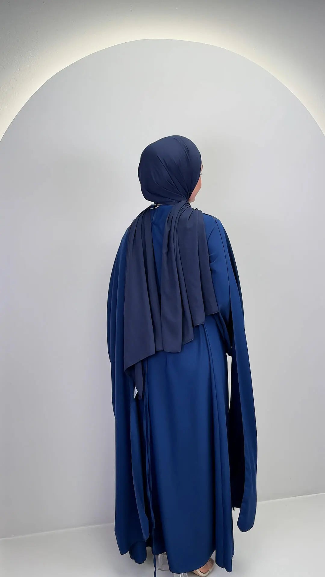 Vestido de noche Gizi azul oscuro
