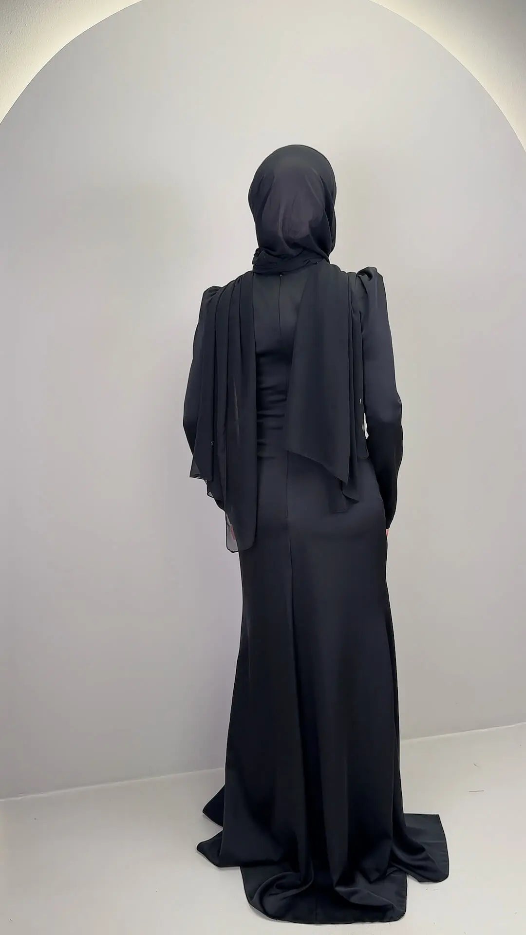 Vestido de noche Nalea negro