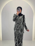 Vestido de noche Huda Negro