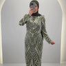 Vestido de noche Huda verde