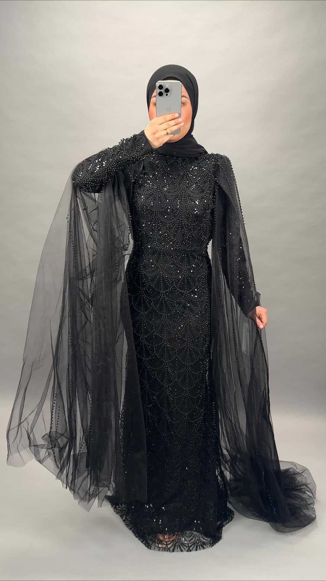 Masal Abendkleid Schwarz