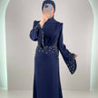Vestido de noche Maya azul oscuro