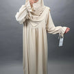 Conjunto Mila Abaya con Khimar Beige