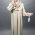 Conjunto Mila Abaya con Khimar Beige