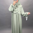 Conjunto Mila Abaya con Khimar Menta