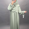 Conjunto Mila Abaya con Khimar Menta