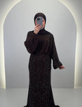 Vestido de noche Minara marrón