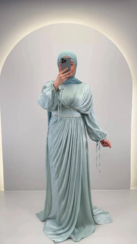 Meslina Vestido de Noche Menta