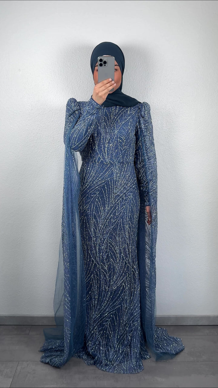 Elmas evening dress blue