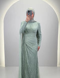 Vestido de noche Asell Mint