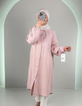 Yale Top de Musselina Rosa