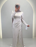 Vestido de noche Nalea Beige