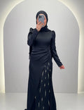Vestido de noche Nalea negro