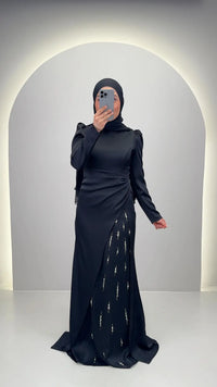 Vestido de noche Nalea negro