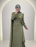 Vestido de noche Nila verde