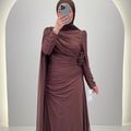 Vestido de noche Nila Marrón