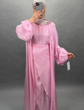 Gabiya Abaya Beige Pink