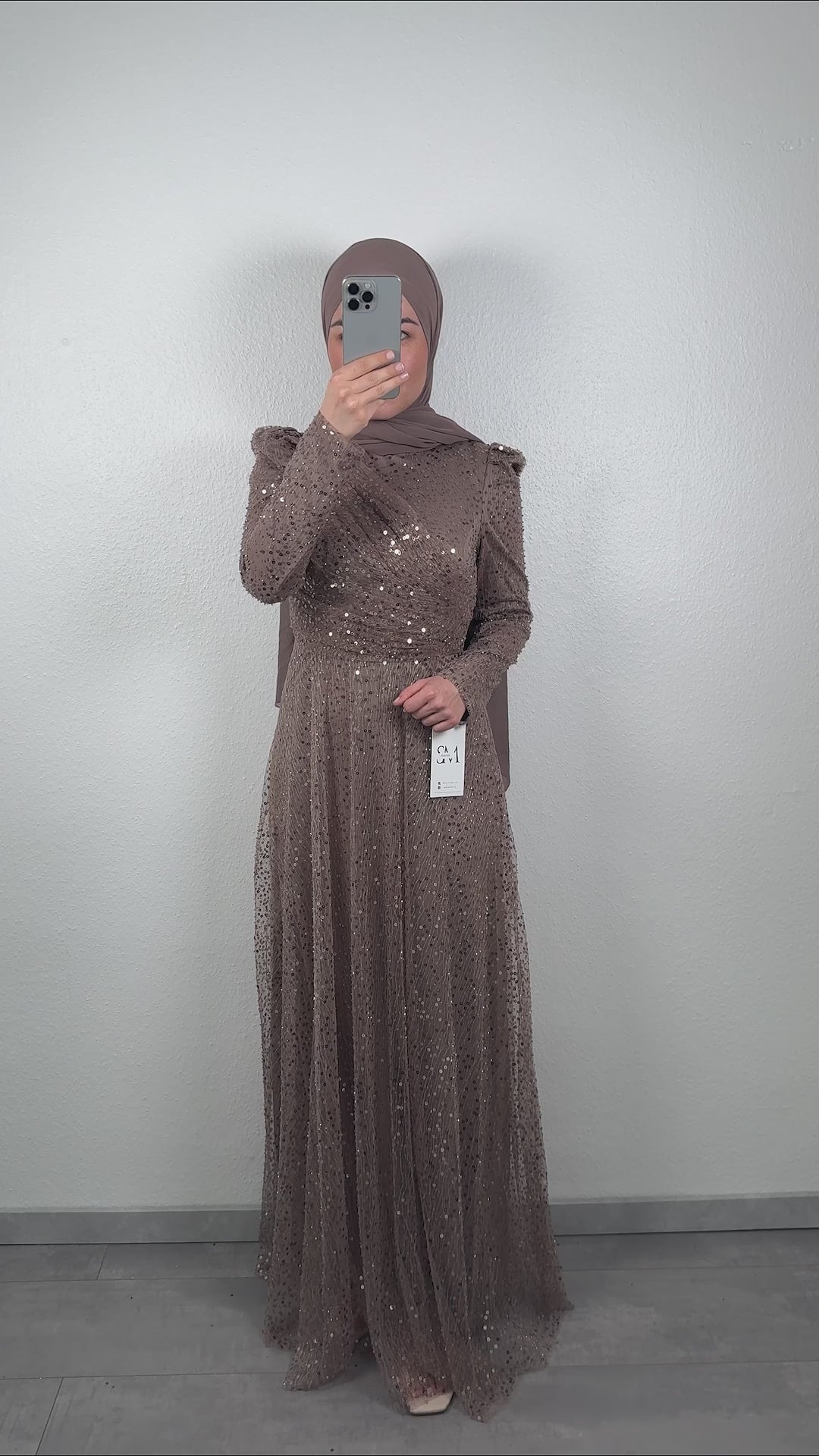 Asya Abendkleid Beige