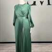 Vestido de noche Ponti Khaki
