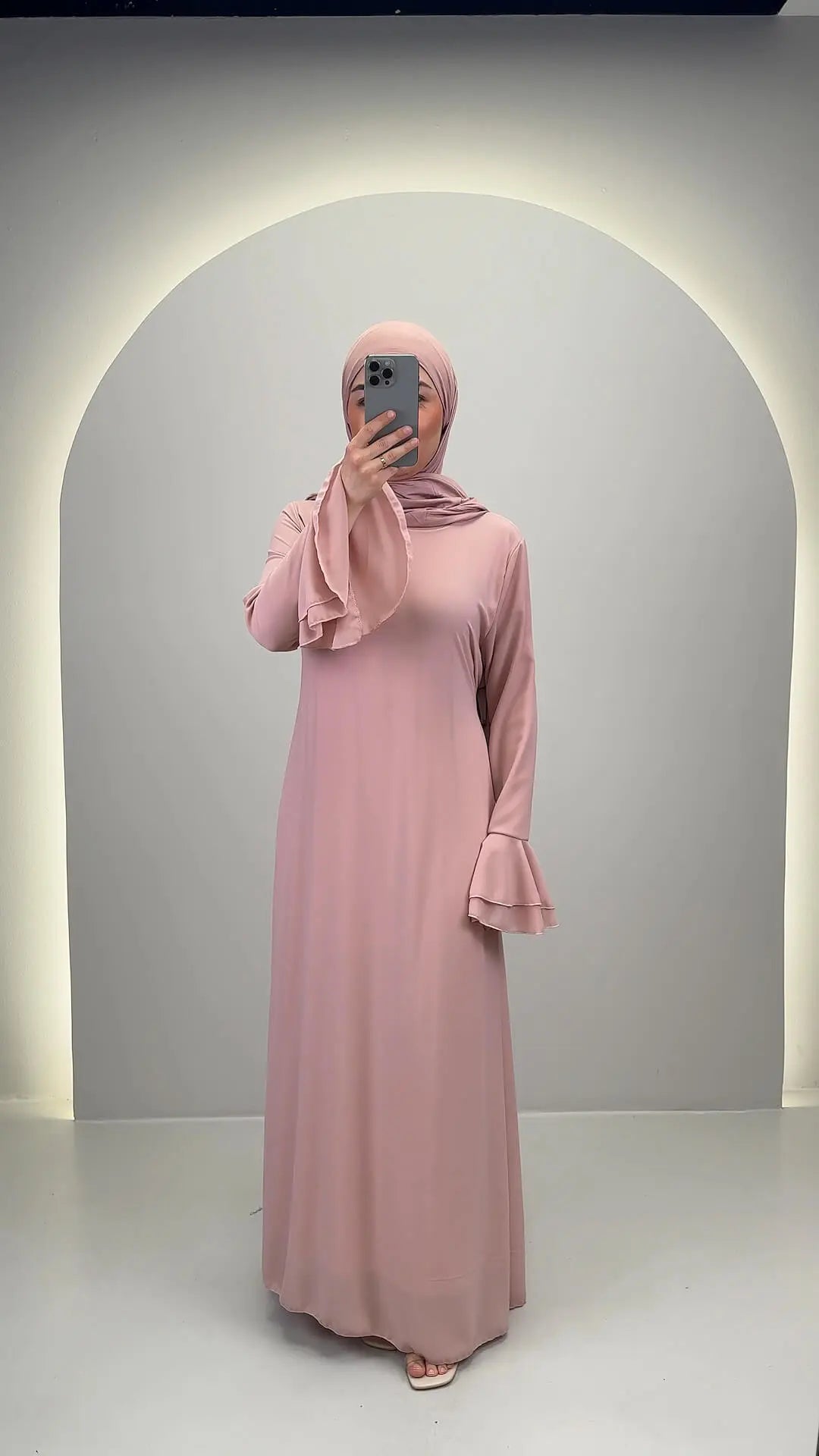 Vestido de noche Fima rosa
