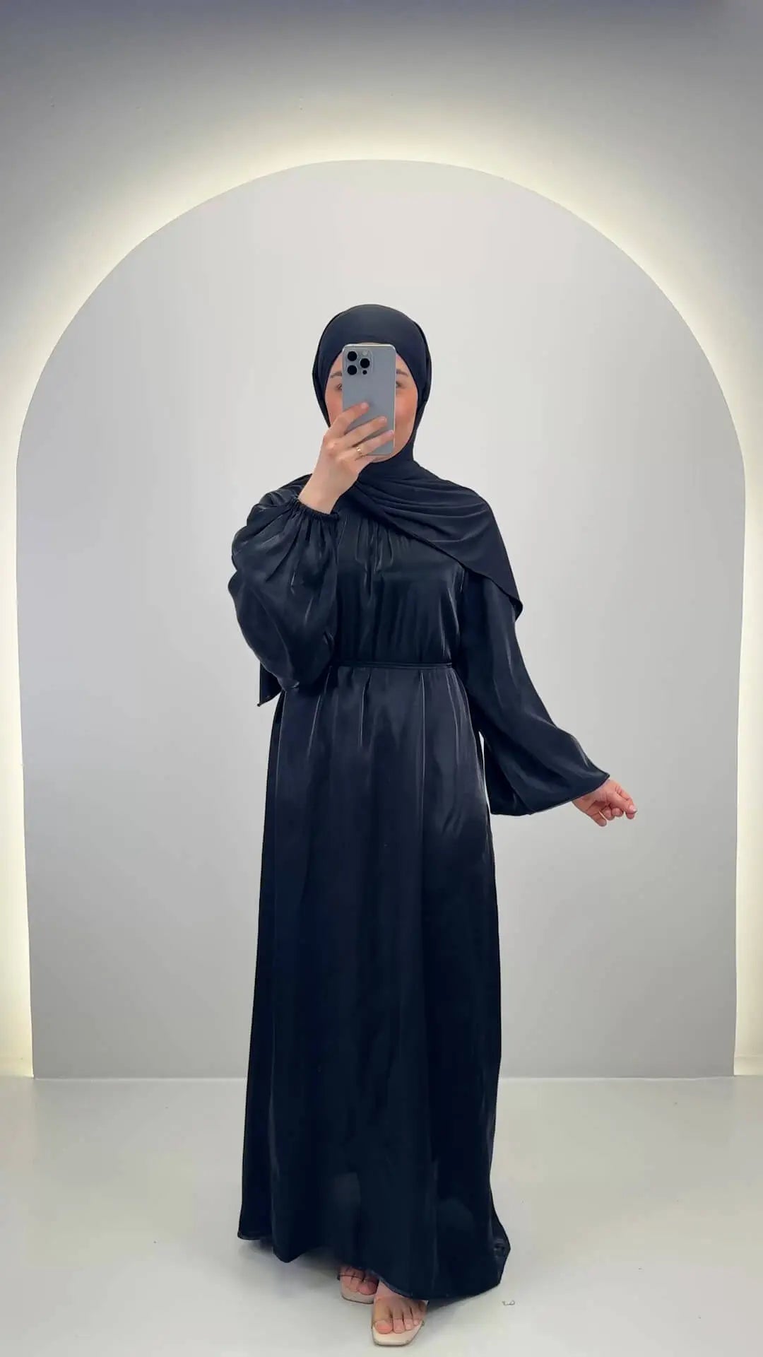<tc>S</tc>i<tc>m</tc>la Abaya <tc>S</tc>negro