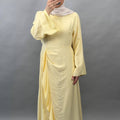 Siya Elbise Sarı