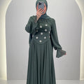 Vestido de noche Tisla verde