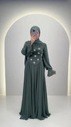 Vestido de noche Tisla verde