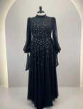 Rima Vestido de Noche Negro