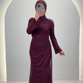Vestido de noche Tuyana color vino